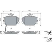 Kit pastiglie freno anteriore BOSCH - 0 986 424 471