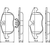 Kit pastiglie freno anteriore BOSCH - 0 986 494 044