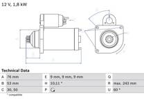 Motor de arranque (Remanufacturado)