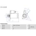 Motor de arranque (Remanufaturado) BOSCH - 0 986 018 830