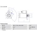 Motor de arranque (Remanufacturado) BOSCH - 0 986 018 860