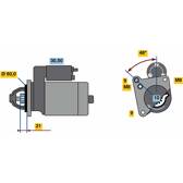 Motor de arranque (Remanufaturado) BOSCH - 0 986 021 970