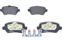 Rear brake pad set