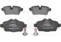 Rear brake pad set