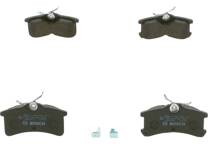 Rear brake pad set