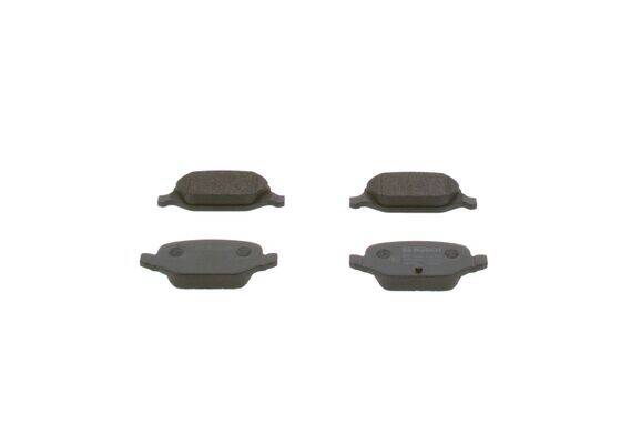 Rear brake pad set