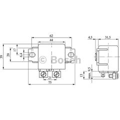 Relais (démarreur) BOSCH - 0 332 002 161