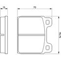 Remblokkenset voor BOSCH - 0 986 460 113