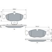 Remblokkenset voor BOSCH - 0 986 460 938