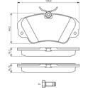 Remblokkenset voor BOSCH - 0 986 460 939