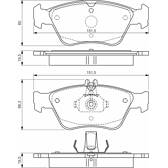 Remblokkenset voor BOSCH - 0 986 494 002