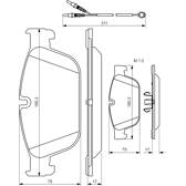 Remblokkenset voor BOSCH - 0 986 494 526