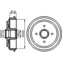 Bremstrommelsatz (2 Trommelbremsen) BOSCH - 0 986 477 149