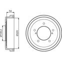 Bremstrommelsatz (2 Trommelbremsen) BOSCH - 0 986 477 213