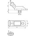 Sensor, bränsletryck BOSCH - 0 261 230 216