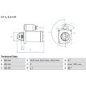Starter (Remanufactured) BOSCH - 0 986 011 280