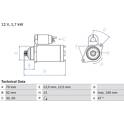 Starter (Remanufactured) BOSCH - 0 986 025 150