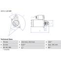 Startmotor (Gereviseerd) BOSCH - 0 986 014 840
