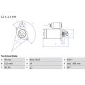 Startmotor (Gereviseerd) BOSCH - 0 986 014 940