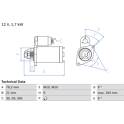 Startmotor (Gereviseerd) BOSCH - 0 986 016 920