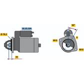 Startmotor (Gereviseerd) BOSCH - 0 986 017 110