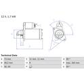 Startmotor (Gereviseerd) BOSCH - 0 986 017 440