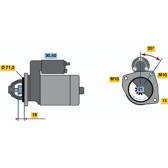 Startmotor (Gereviseerd) BOSCH - 0 986 017 530
