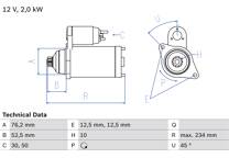 Startmotor (Gereviseerd)