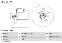 Startmotor (Gereviseerd)