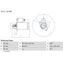 Startmotor (Gereviseerd) BOSCH - 0 986 018 570