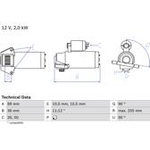 Startmotor (Gereviseerd) BOSCH - 0 986 021 810