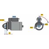 Startmotor (Gereviseerd) BOSCH - 0 986 022 740