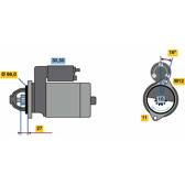 Startmotor (Gereviseerd) BOSCH - 0 986 024 030