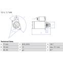 Startmotor BOSCH - 0 986 026 290