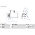 Startmotor (Gereviseerd) BOSCH - 0 986 027 030