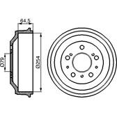 Tambour de frein BOSCH - 0 986 477 098