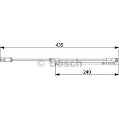 Témoin d'usure (plaquettes de frein) BOSCH - 1 987 473 543