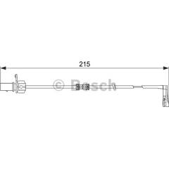 Témoin d'usure (plaquettes de frein) BOSCH - 1 987 474 489