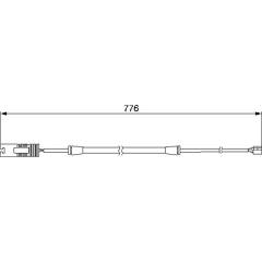 Kit De 2 Capteurs D'Usure De Plaquettes De Frein Essieu Avant Et Arrière Pour BMW Série 3 E36 / Z3 (1990-2003) - Réf. 34351181344 - 12