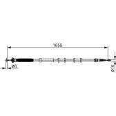 Trekkabel, parkeerrem BOSCH - 1 987 482 581