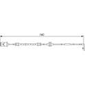Warning Contact, brake pad wear BOSCH - 1 987 474 973