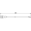 Warning Contact, brake pad wear BOSCH - 1 987 474 987