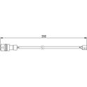 Warning Contact, brake pad wear BOSCH - 1 987 474 988