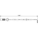 Warning Contact, brake pad wear BOSCH - 1 987 474 999