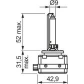 Lampadina- Faro principale BOSCH D3S Xénon HID WS BOSCH - 1 987 302 907
