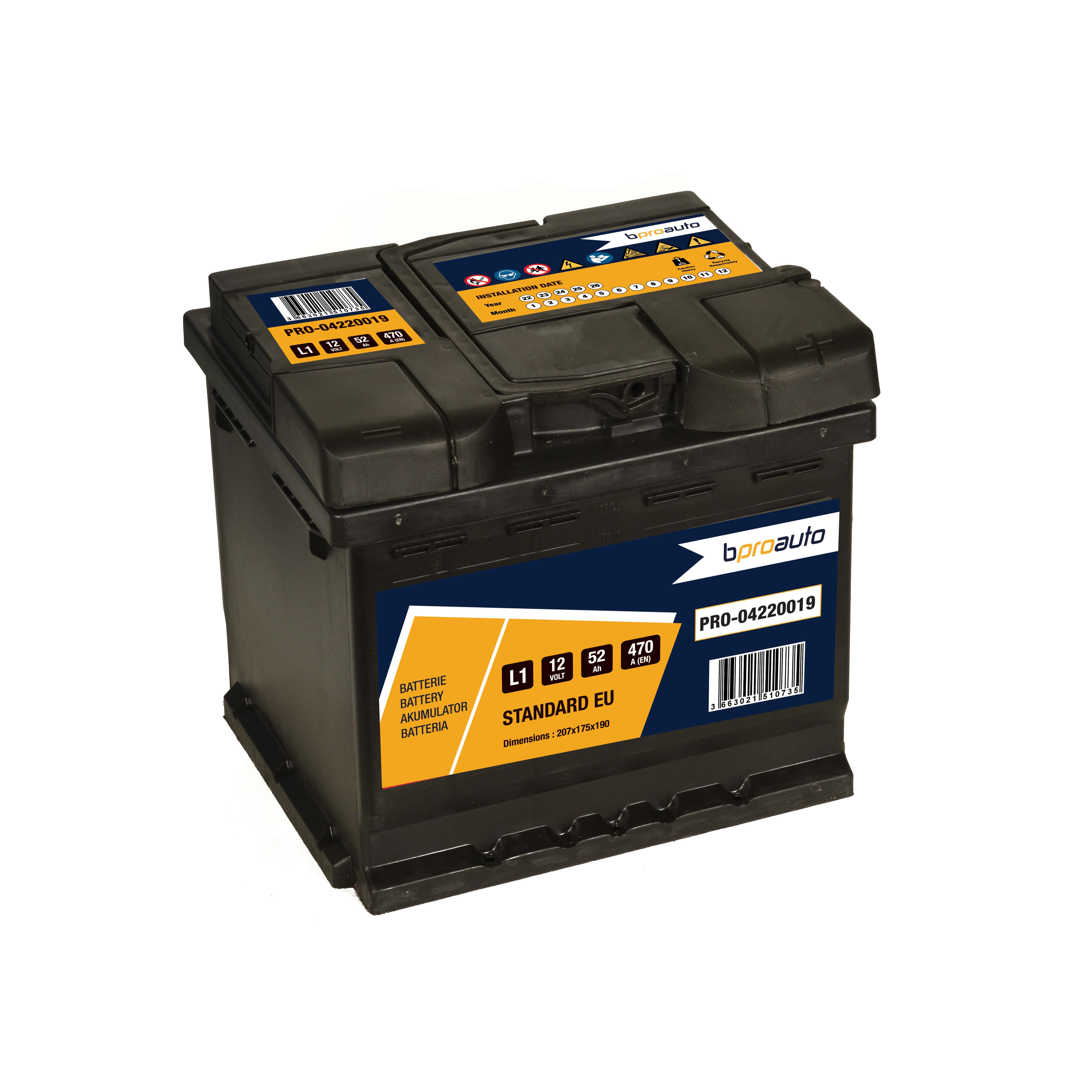 Starter Battery 52Ah/470A