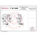 Brake caliper BREMBO - F BR 098B