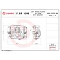 Brake caliper BREMBO - F BR 100B
