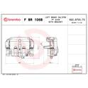 Brake caliper BREMBO - F BR 106B