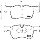 Bremsbeläge vorne BREMBO - P 06 070